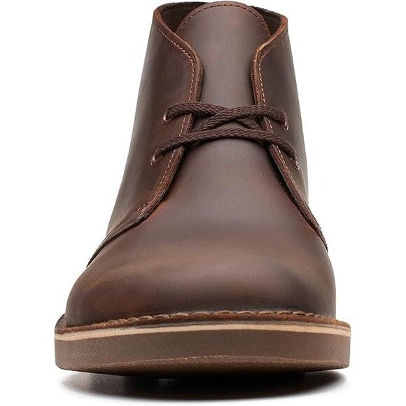 Clarks Bushacre 2 Men\'s Chukka Boots, Size 10 Wide, Brown Leather Beeswax NEW main image 4